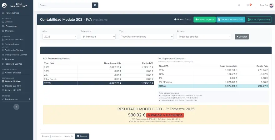 ERP y CRM para autónomos y empresas